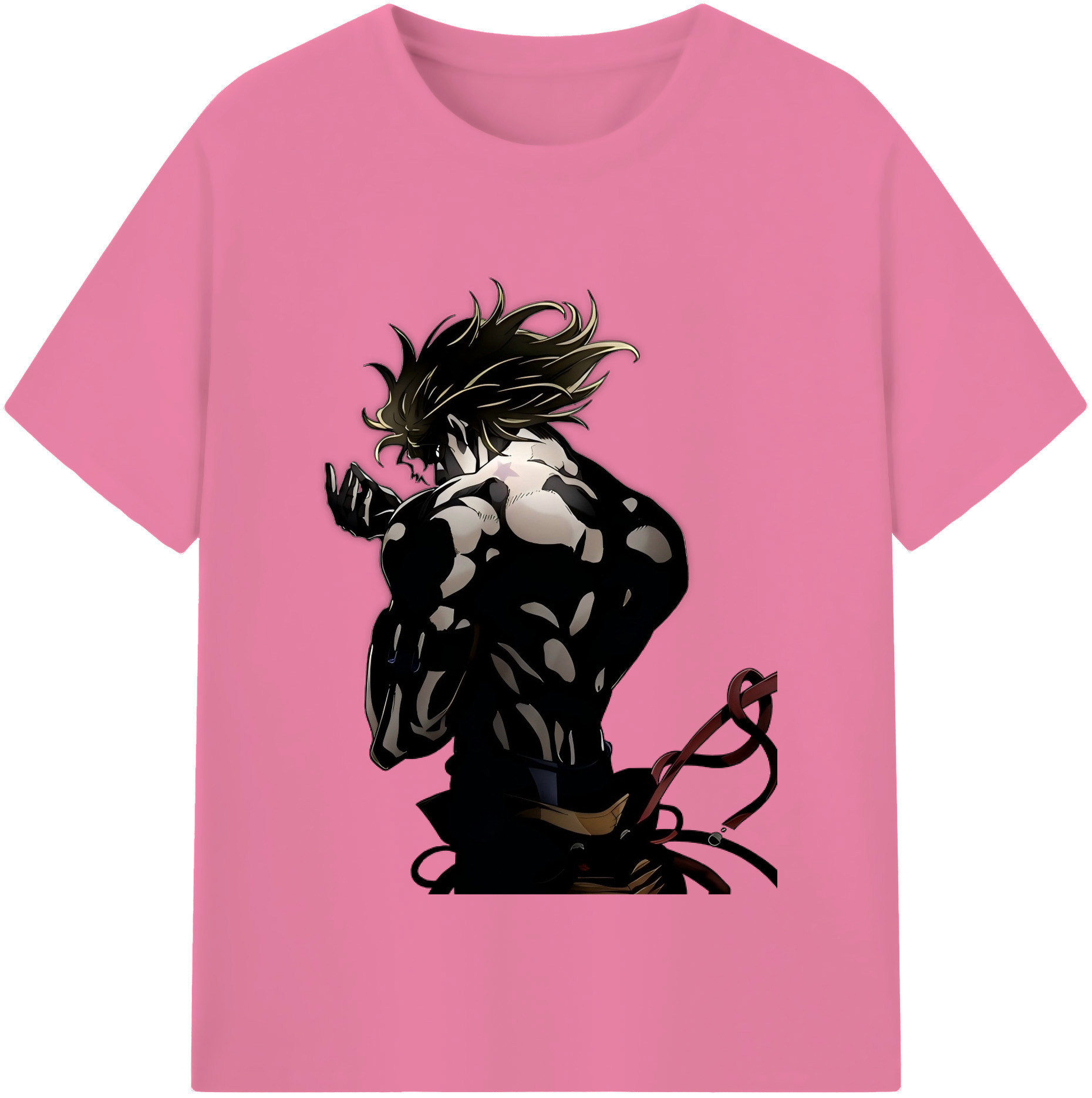 （画像用） ジョジョの奇妙な冒険 ディオ?ブランドー JoJo's Bizarre Adventure Dio Brando 綿100％半袖Tシャツ（フロントプリント）